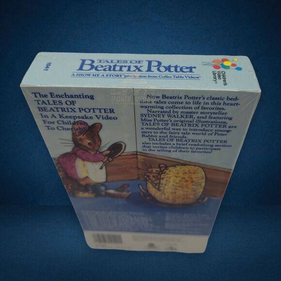 1986 Retro Sealed Tales of Beatrix Potter VHS Show Me Story Coffee Table Videos - Picture 6 of 7